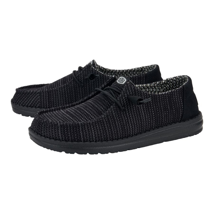 Wendy Stretch Sox Wide – Black/Black - Image 2