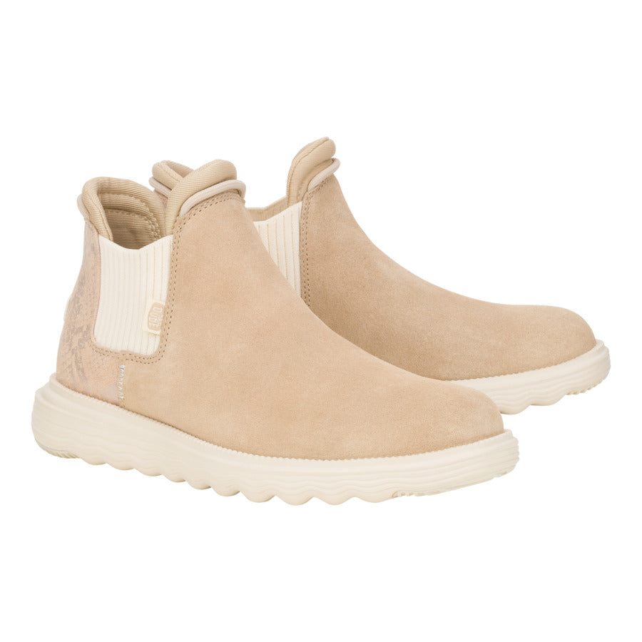 Branson Womens Suede Novelty – Sand/Snake - Image 2