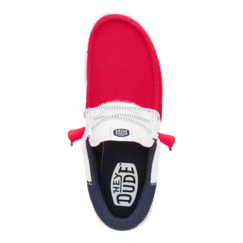 Wally Tri Varsity Mesh – Red/Navy - Image 6
