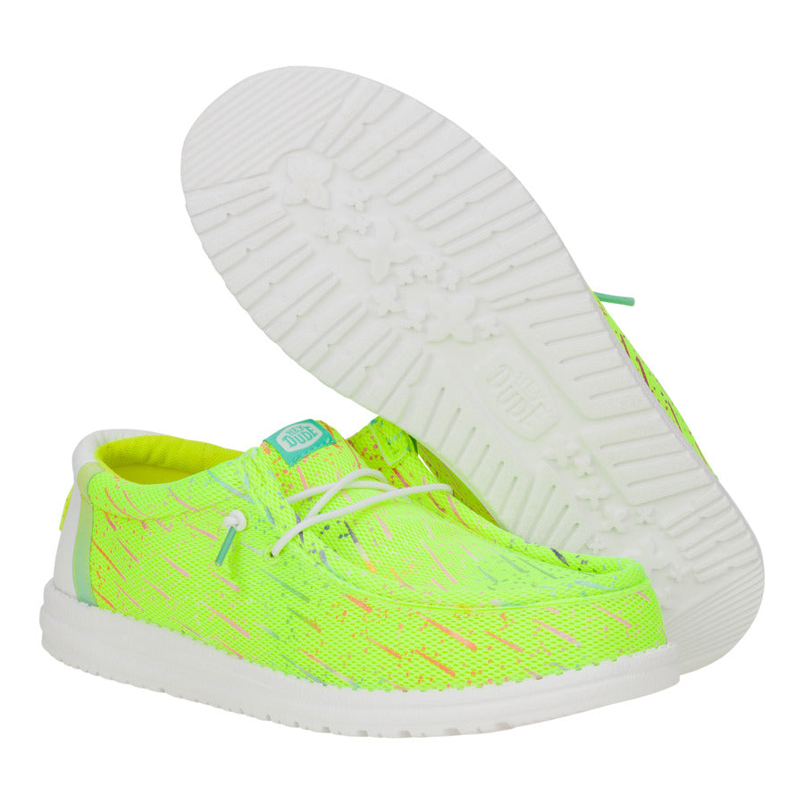 Wally Party Mesh – Lime Punch/White - Image 3