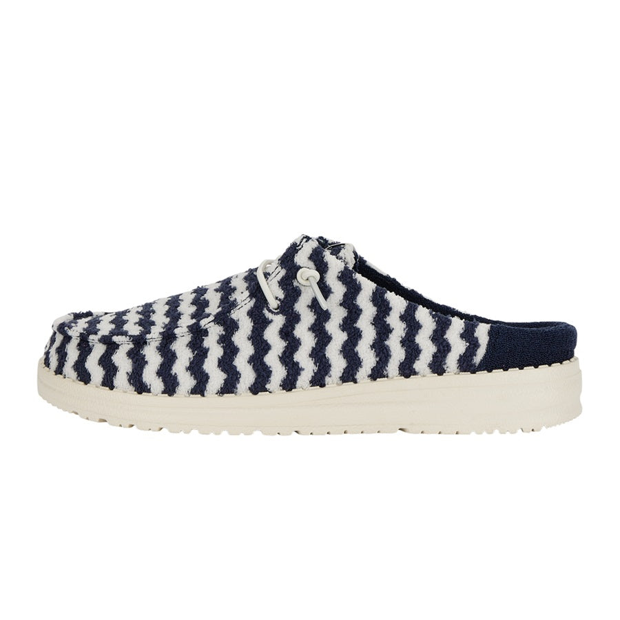 Wendy Slip Terry Stripe – Navy Blazer/Egret