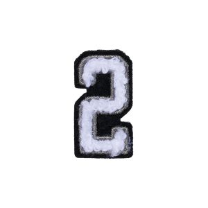 Number 2 Patch – 2 Black/White