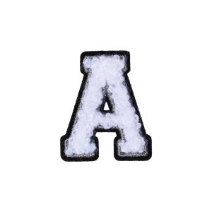 Letter A Patch – A Black/White