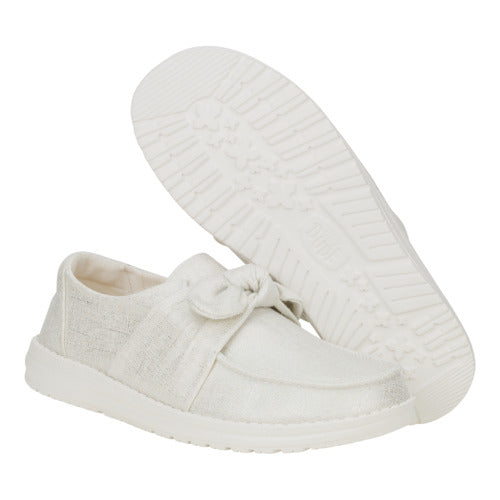 Wendy Bow Shimmer – Metallic Silver - Image 3