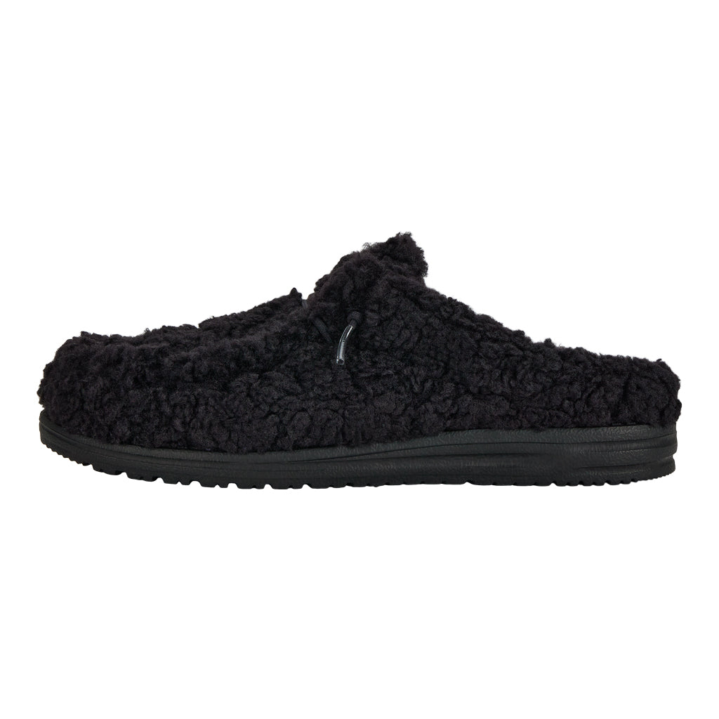 Wally Slipper – Cozy Black/Black
