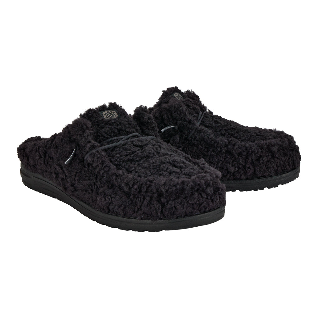 Wally Slipper – Cozy Black/Black - Image 2