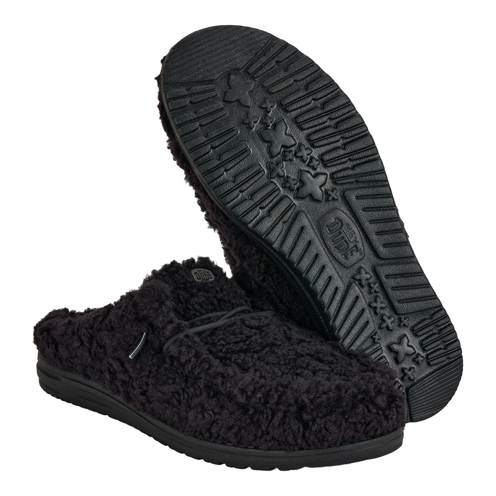 Wally Slipper – Cozy Black/Black - Image 3