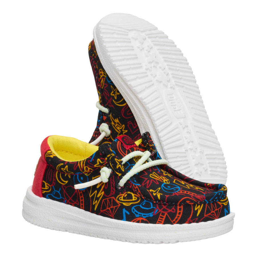 Wally Toddler Space Glow – Black/Red - Image 3