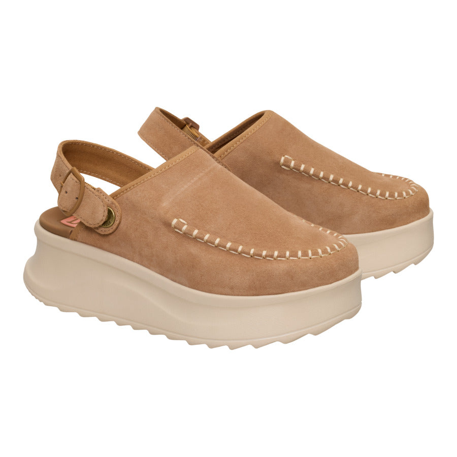 Delray Clog Suede – Tan - Image 3
