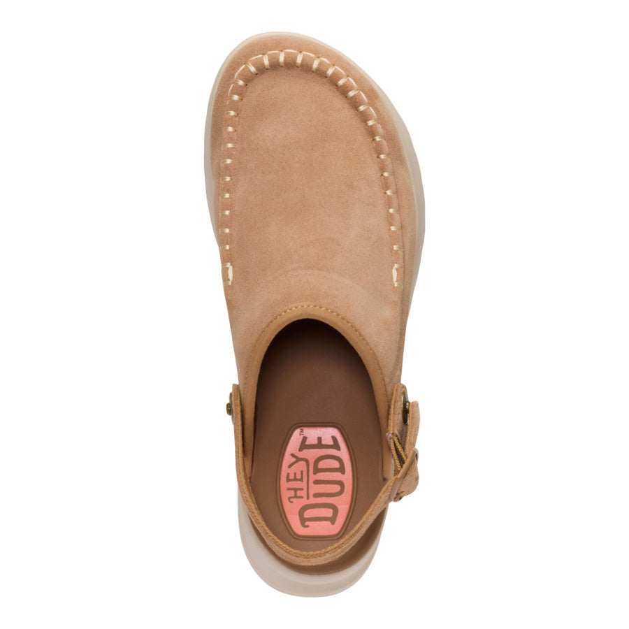 Delray Clog Suede – Tan - Image 8