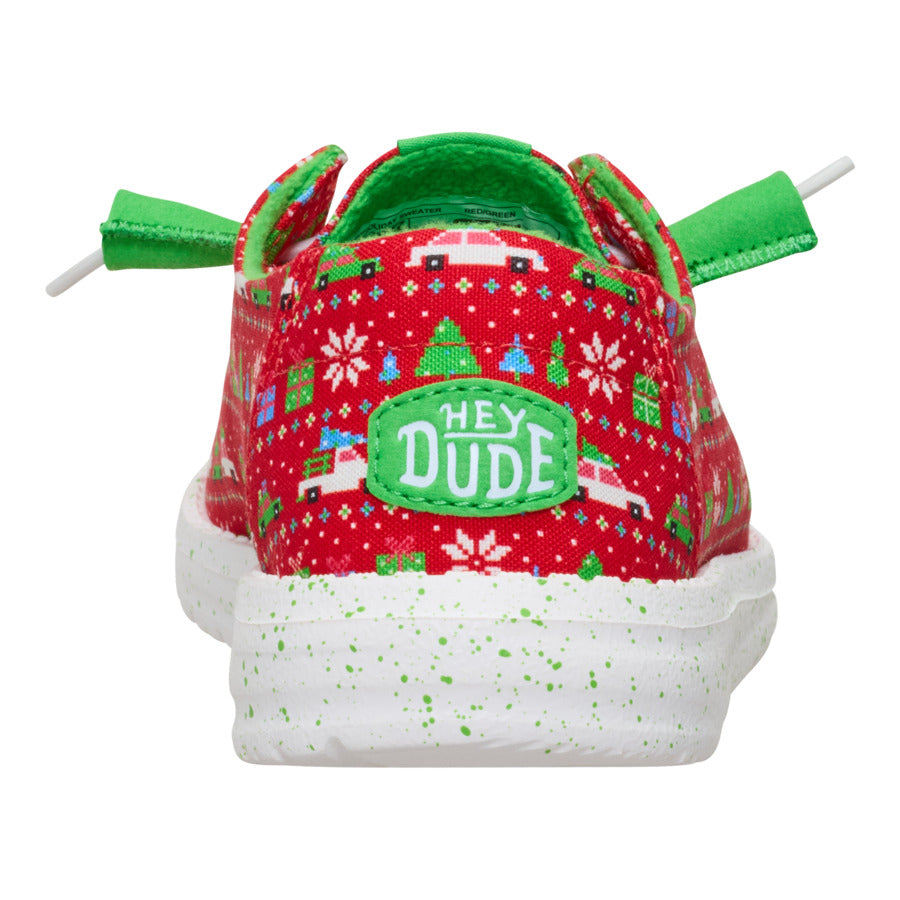 Wendy Holiday Sweater – Red/Green - Image 5