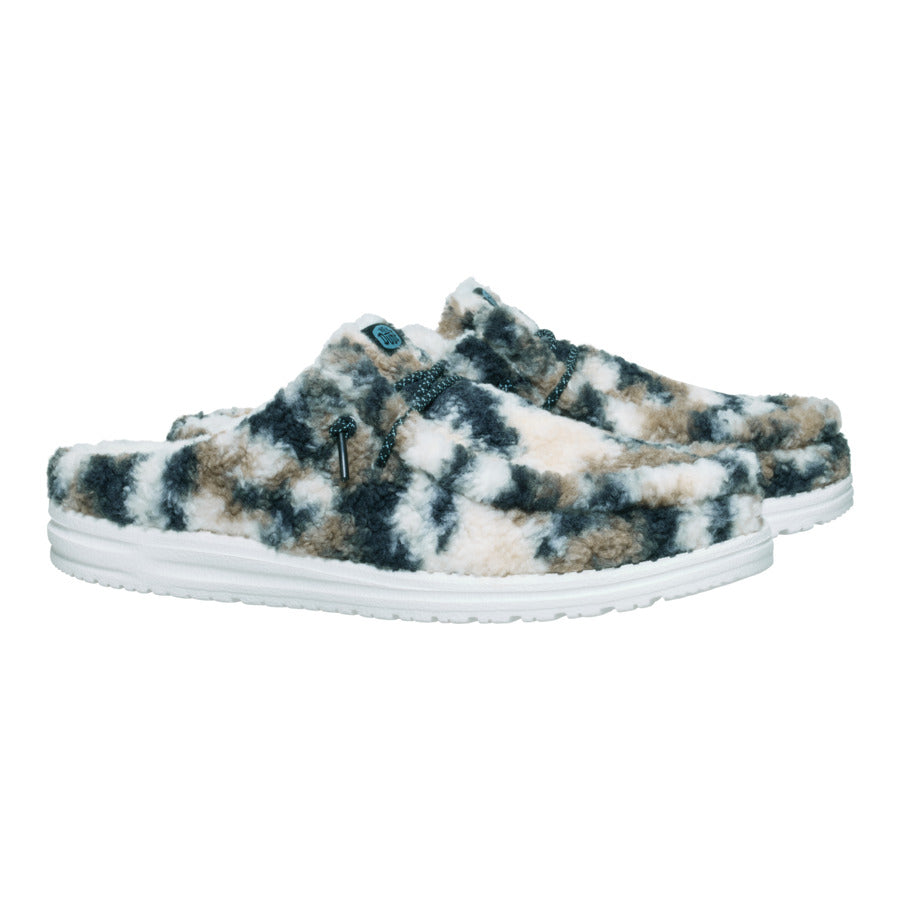 Wally Slipper Cozy Camo – White/Camo - Image 2