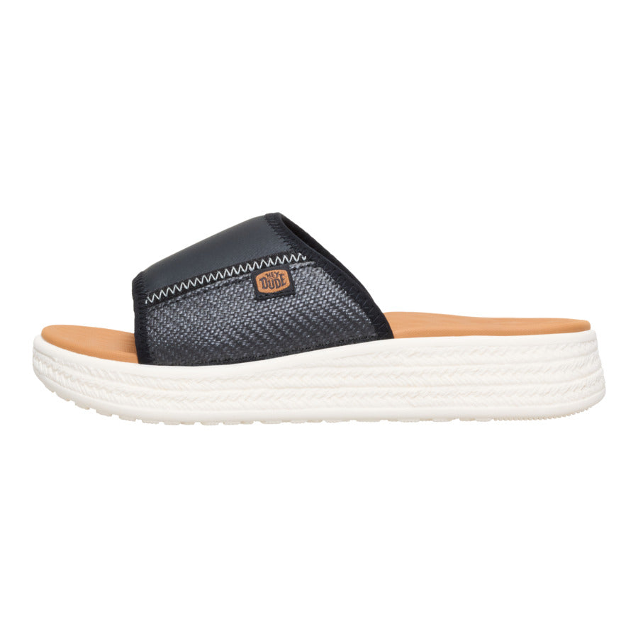 Tide Espadrille Slide – Black/Egret