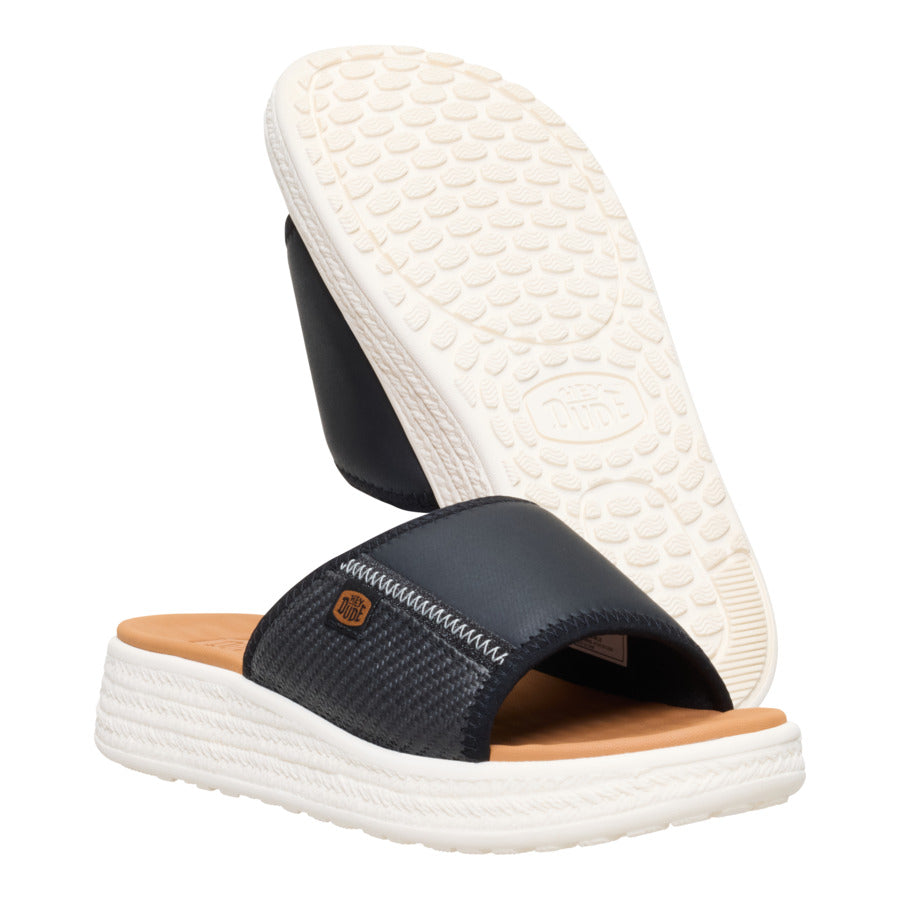 Tide Espadrille Slide – Black/Egret - Image 3