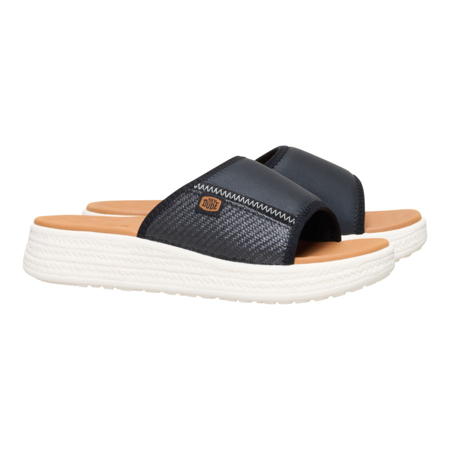 Tide Espadrille Slide – Black/Egret - Image 2