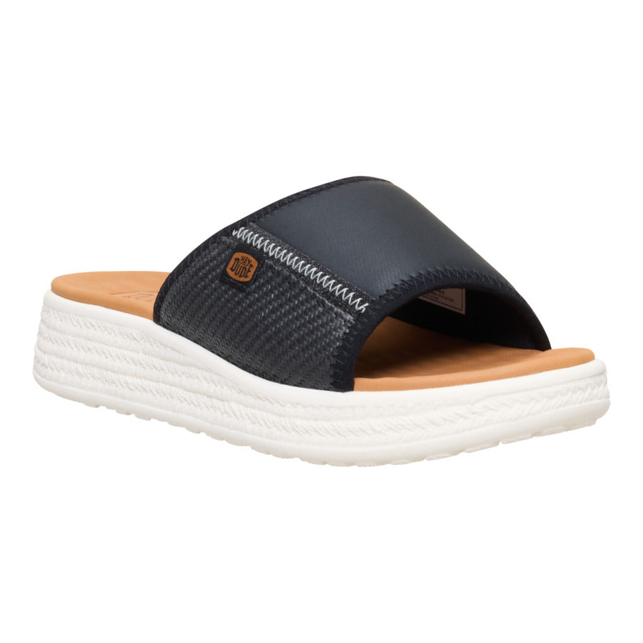 Tide Espadrille Slide – Black/Egret - Image 7