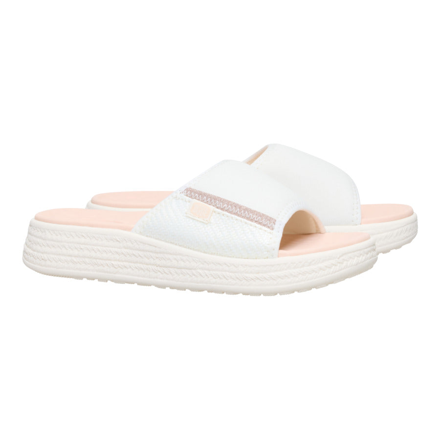 Tide Espadrille Slide – Off White/Tan - Image 2