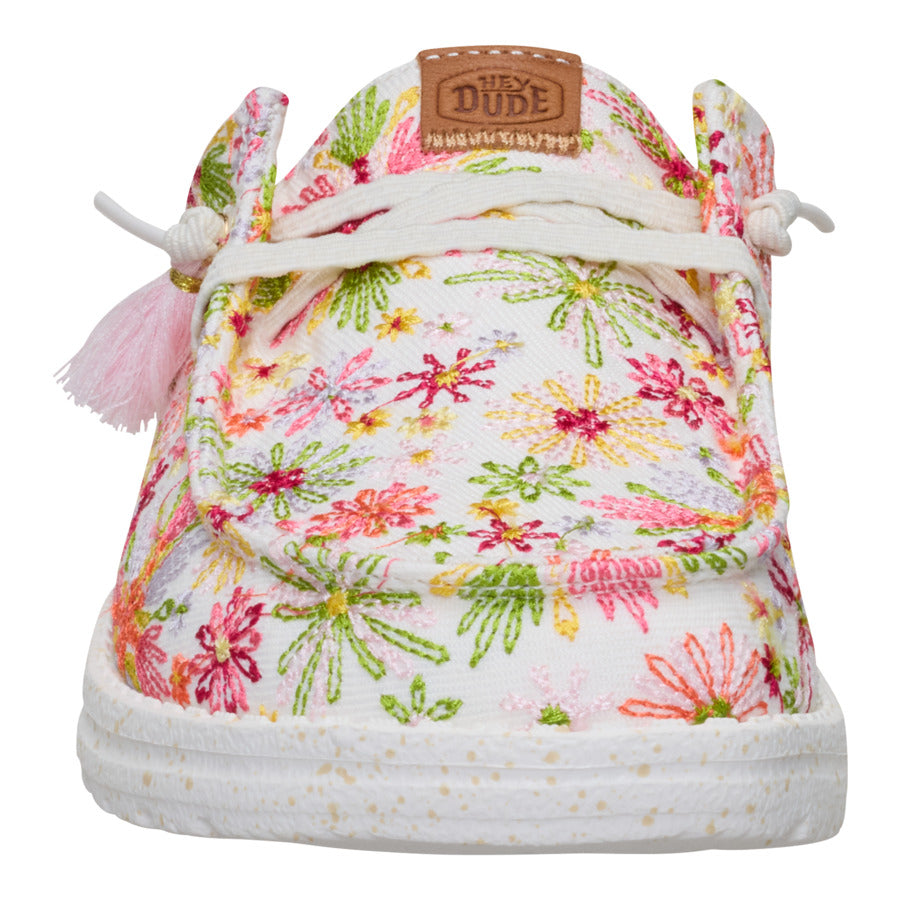 Wendy Slip Embroidered Floral – White/Multi - Image 4