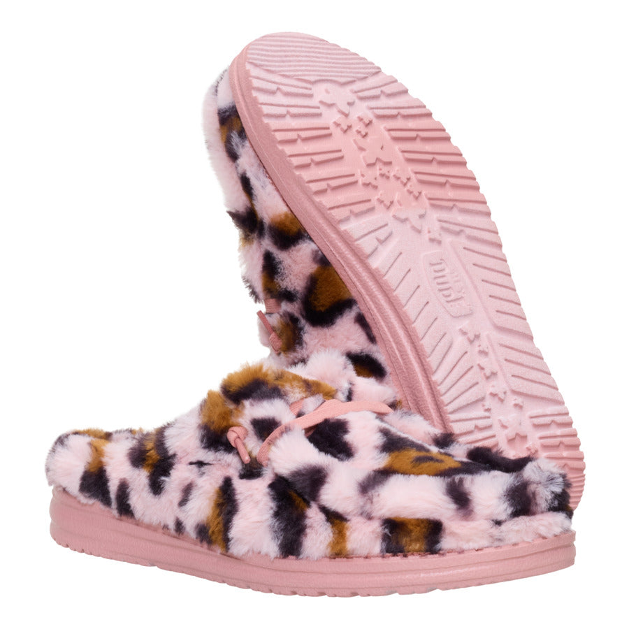 Wendy Slipper Leo Fur – Pink/Multi - Image 3