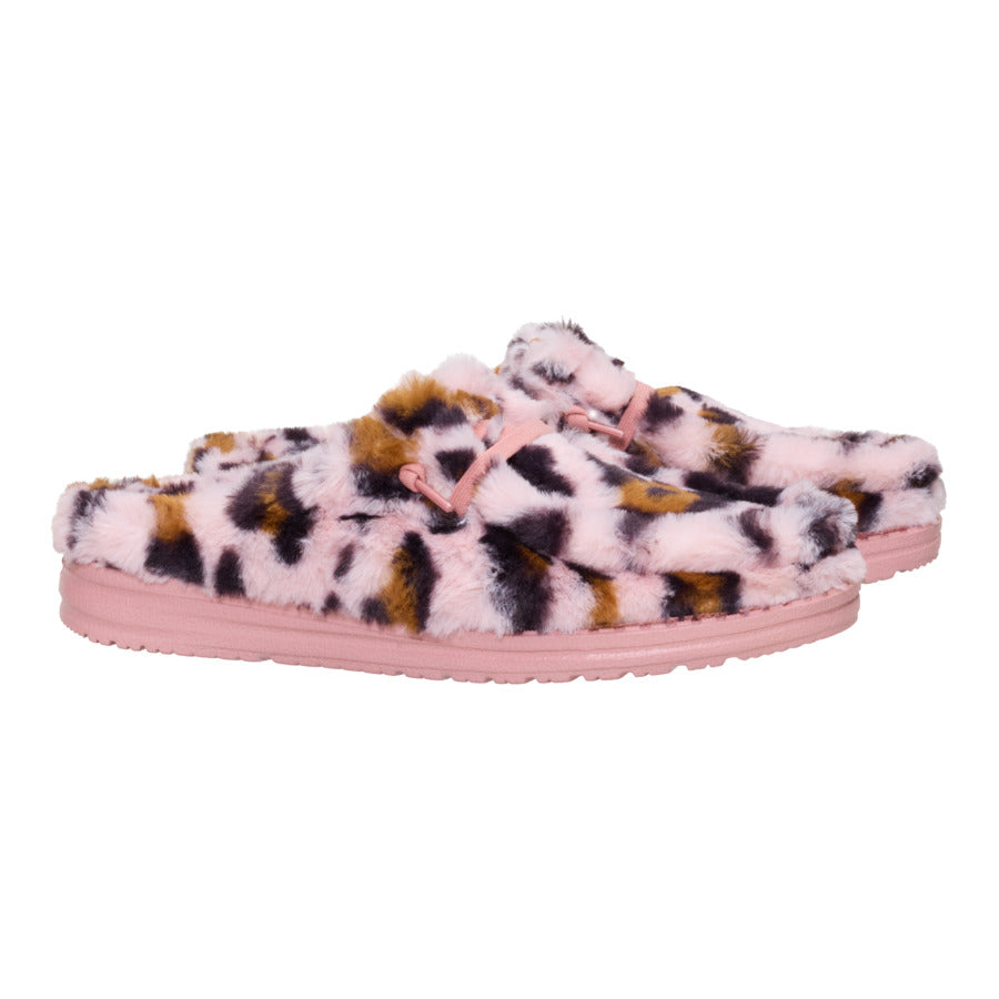 Wendy Slipper Leo Fur – Pink/Multi - Image 2