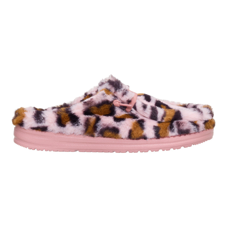 Wendy Slipper Leo Fur – Pink/Multi - Image 8