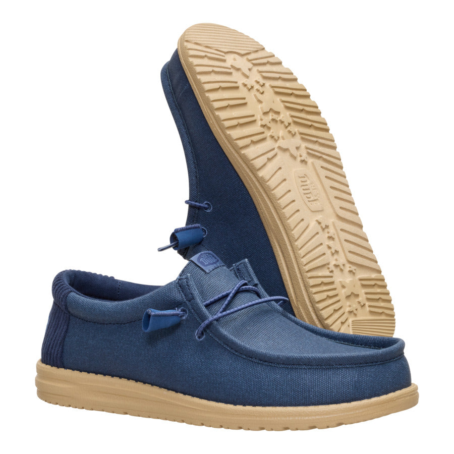 Wally Waxed Casual – Navy - Image 3