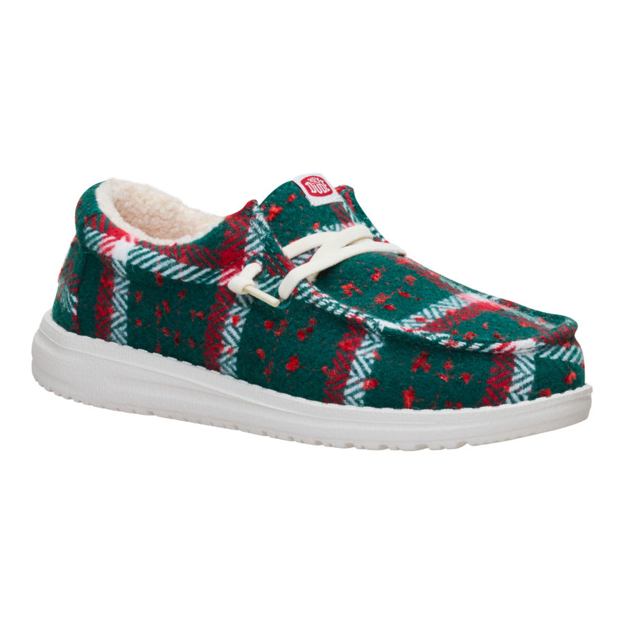 Wally Youth Confetti Plaid Cozy – Red/Green/Multi - Image 7