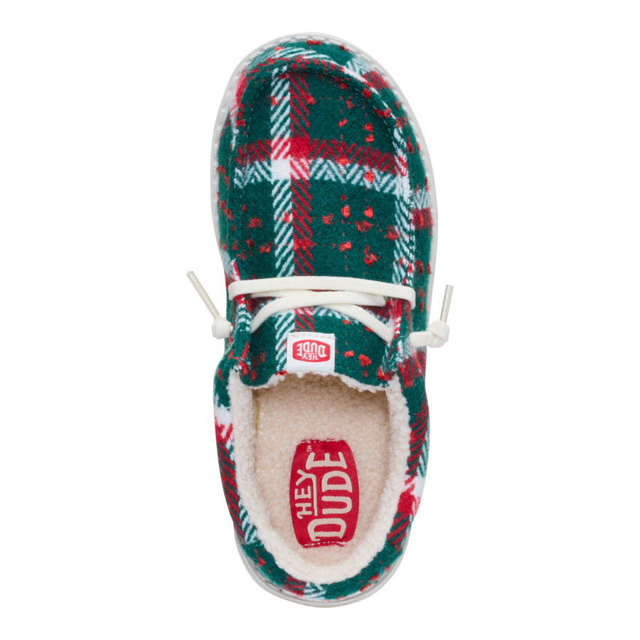 Wally Youth Confetti Plaid Cozy – Red/Green/Multi - Image 6