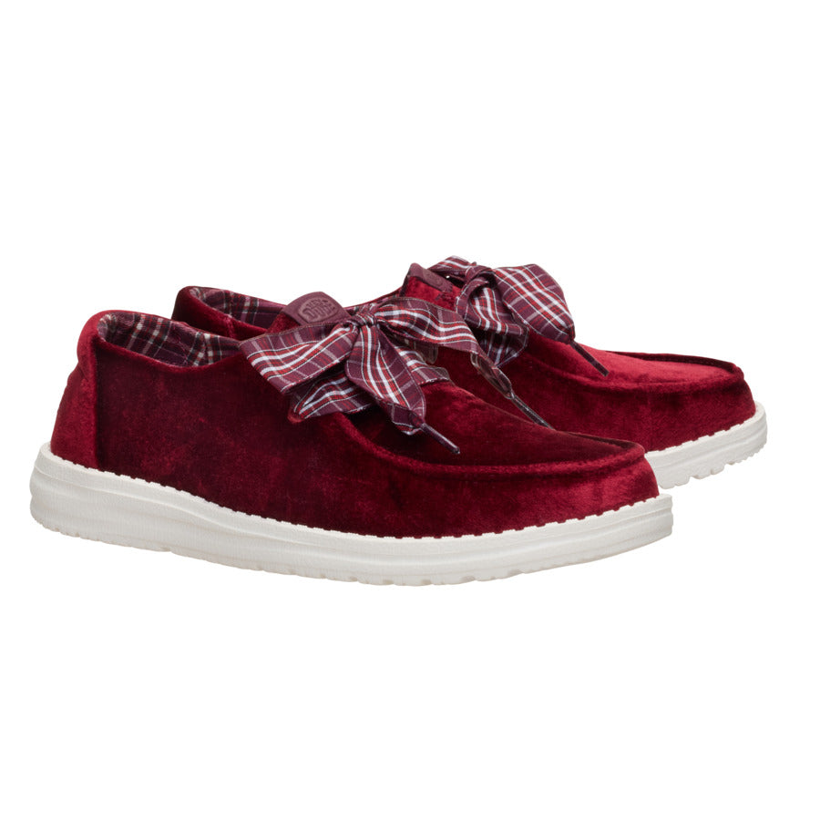 Wendy Holiday Bow – Burgundy - Image 2