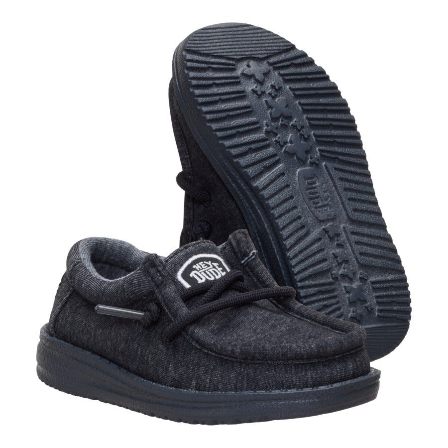 Wally Toddler Stretch Jersey – Black - Image 3