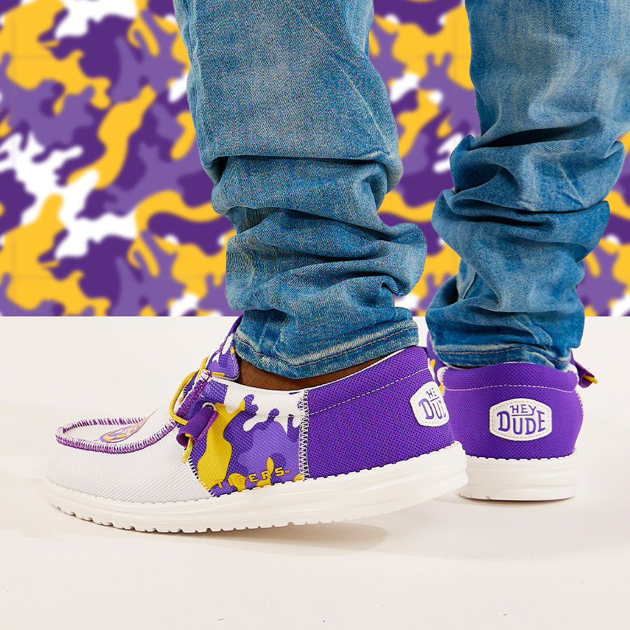 Men's Wally Tri LSU – LSU Purple/Yellow - Image 2