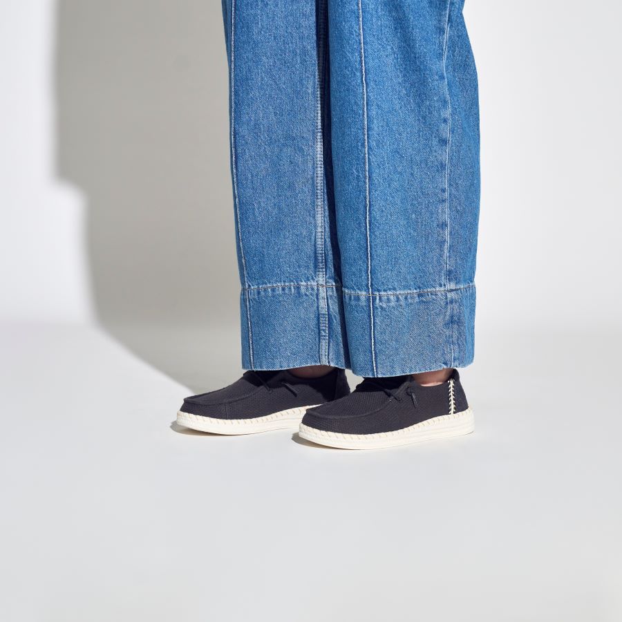 Wendy Espadrille Woven – Black - Image 2