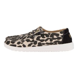 Wendy Leopard Sparkle Wide – Leopard Tan